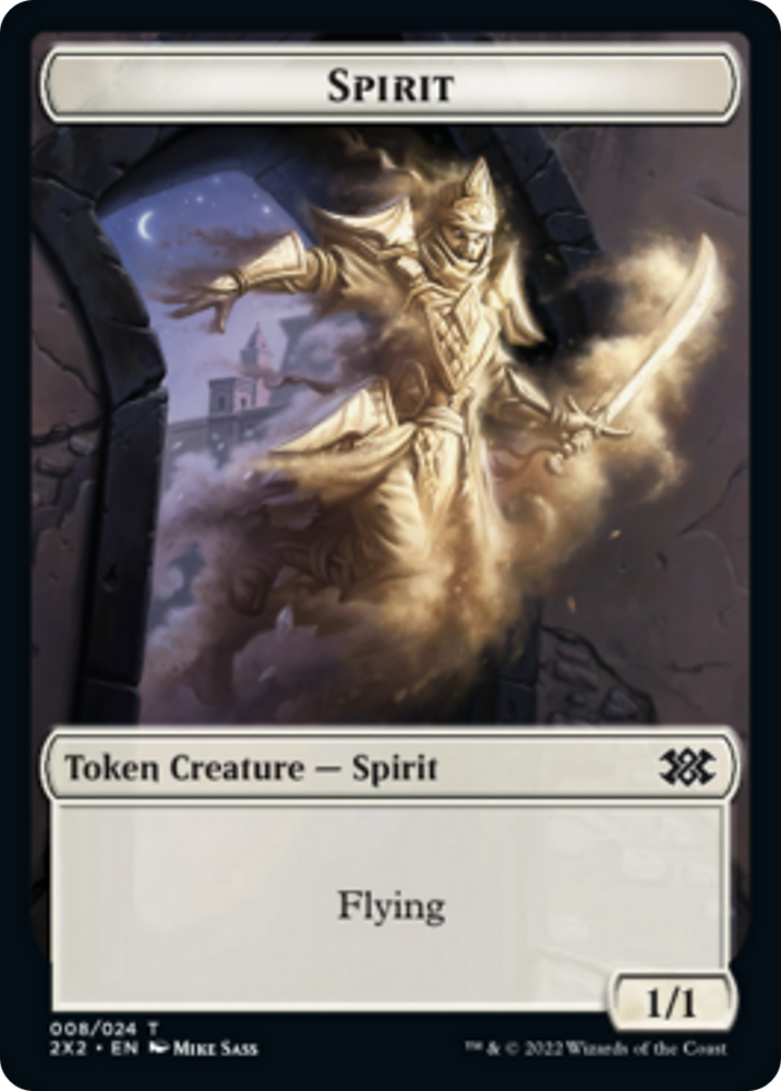 Egg // Spirit (008) Double-sided Token [Double Masters 2022 Tokens]