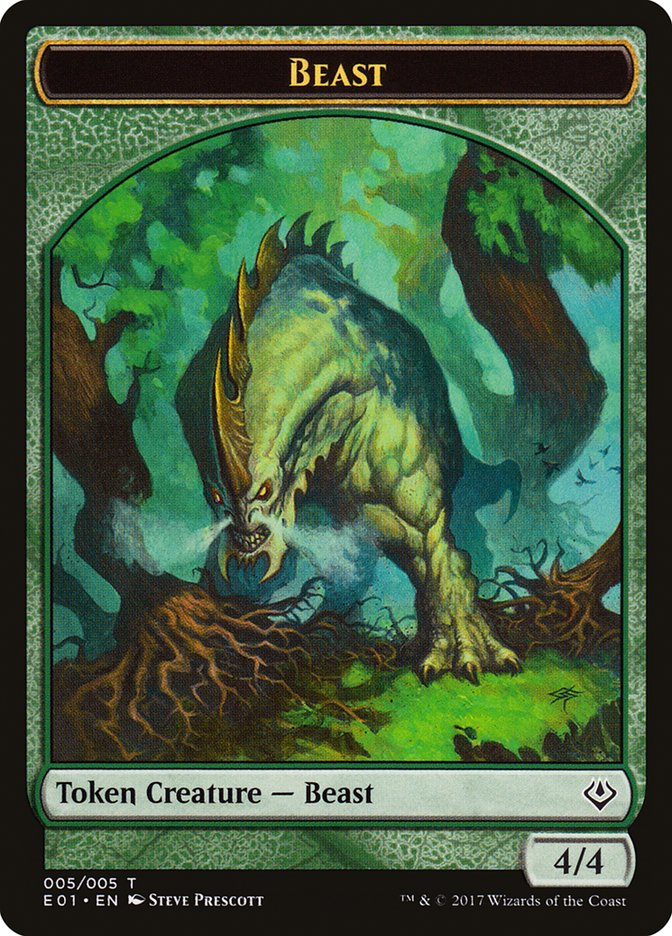 Beast Token (005/005) [Archenemy: Nicol Bolas Tokens]