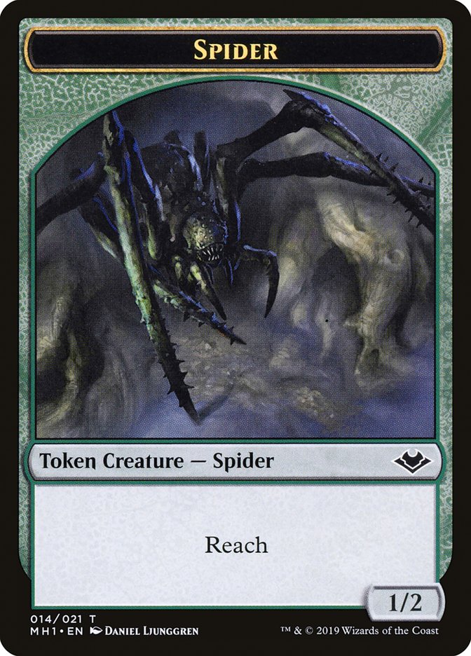 Bird (003) // Spider (014) Double-sided Token [Modern Horizons Tokens]