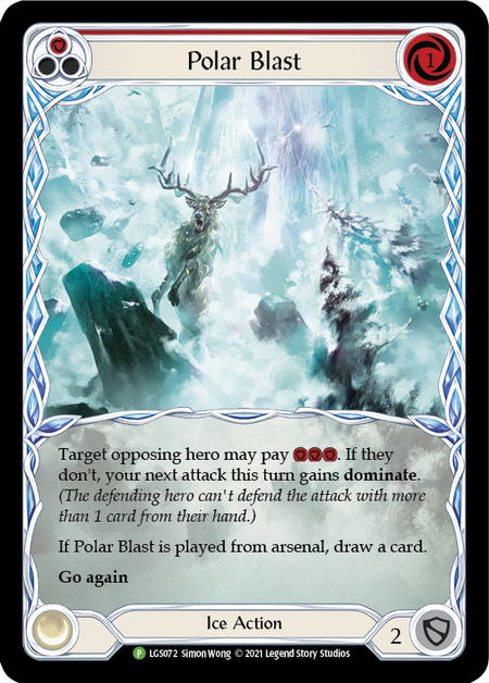 Polar Blast (Red) [LGS072] (Promo)  Rainbow Foil