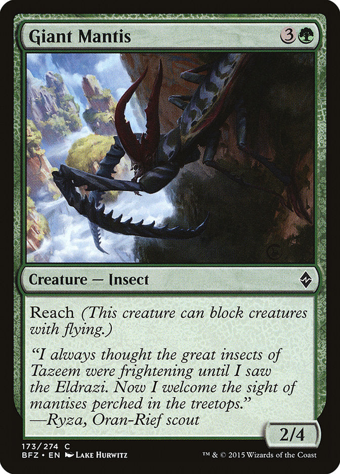 Giant Mantis [Battle for Zendikar]