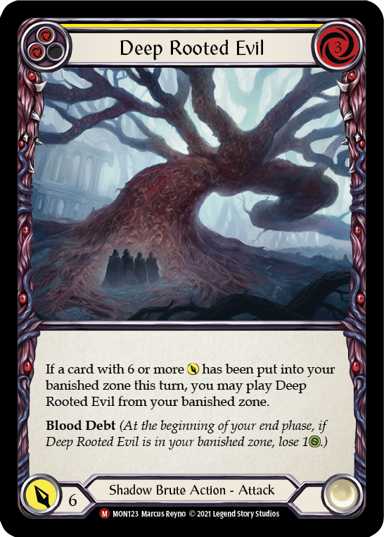 Deep Rooted Evil [MON123-RF] (Monarch)  1st Edition Rainbow Foil