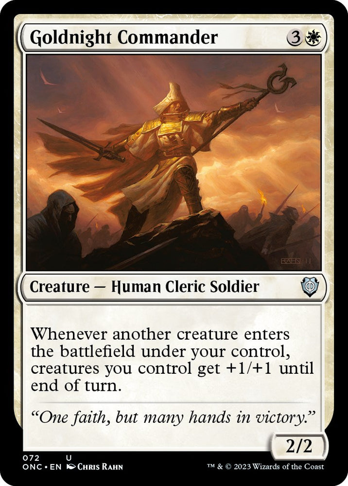 Goldnight Commander [Phyrexia: All Will Be One Commander]