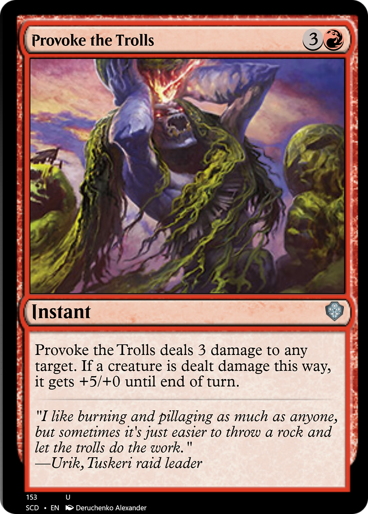 Provoke the Trolls [Starter Commander Decks]