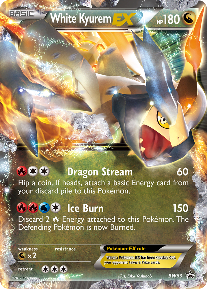 pokemon card white kyurem ex White Kyurem EX (BW63) [Black & White: Black Star Promos]