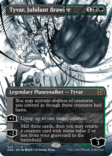 Tyvar, Jubilant Brawler (Borderless Manga) [Phyrexia: All Will Be One]