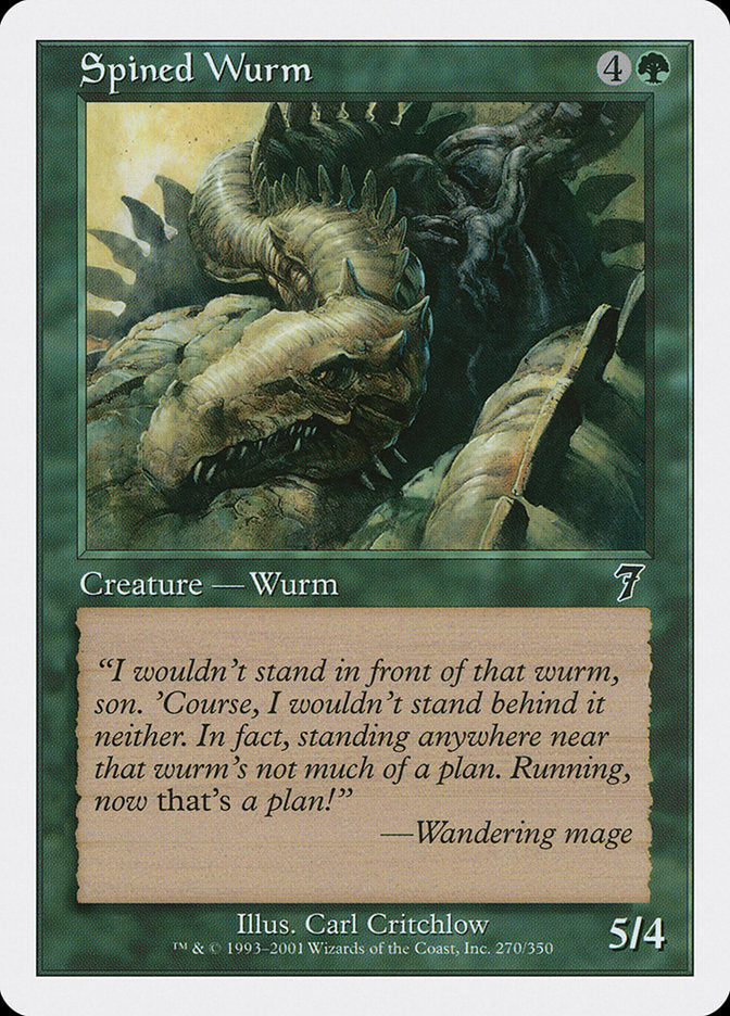 Spined Wurm [Seventh Edition]