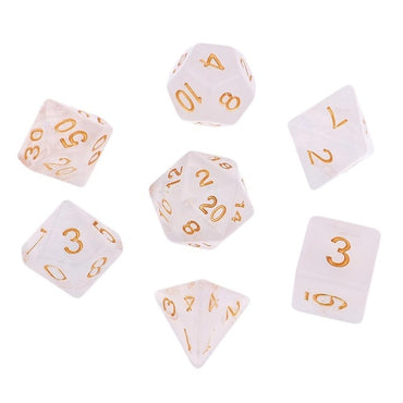 7Pcs Polyhedral Dice Double-Colors Polyhedral Game Dice for RPG Dungeons and Dragons DND RPG MTG D20 D12 D10 D8 D6 D4 Table Game